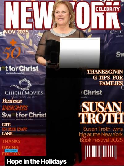 Susan Troth Shines on the Cover of New York Celebrity Magazine