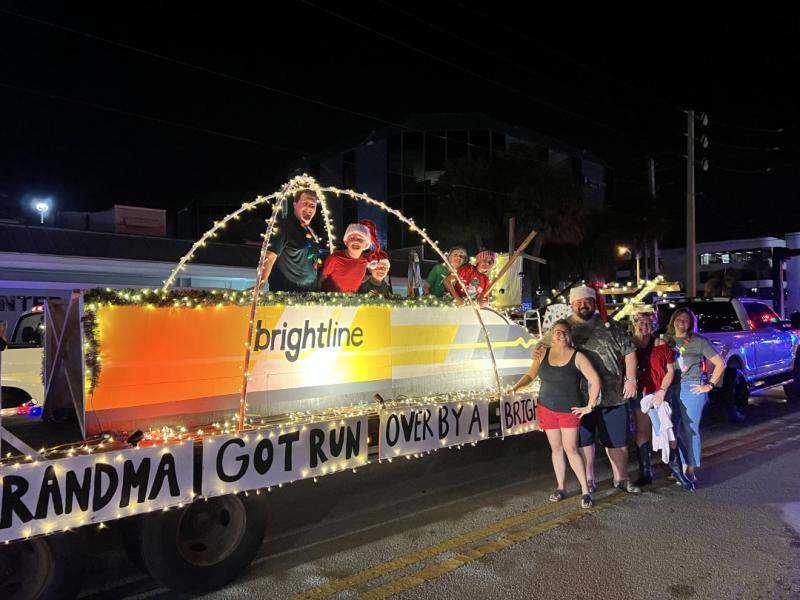 "We wanted to create something fun, memorable, and unmistakably Florida... The response has been overwhelming. Seeing our float make people laugh while also raising awareness around train safety has been incredibly rewarding," said Philip DeBerard