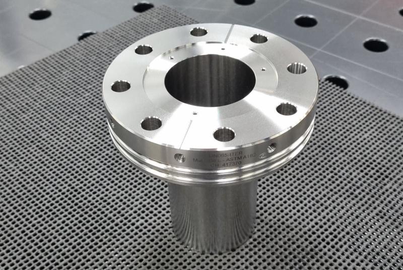 ITER flange from Pfeiffer Vacuum+Fab Solutions. ( (C) Source: Pfeiffer Vacuum+Fab Solutions)
