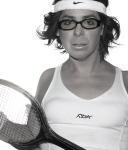 Comedy Central star Jade Esteban Estrada portrays Billie Jean King in the solo comedy ICONS: The Lesbian and Gay History of the World, Vol. 2. Photo by ANGEL HESS.