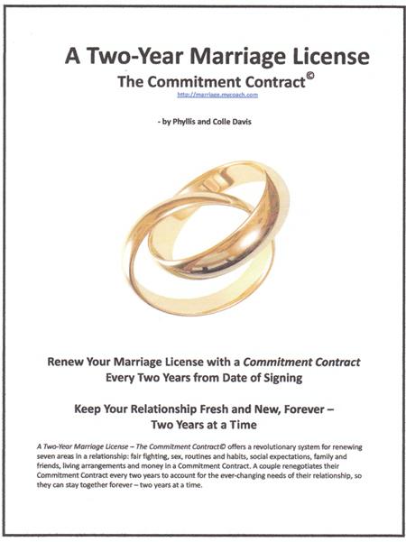 The Two-Year Marriage License - The Committment Contract