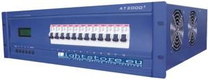 The AT2000+ from Lightstore.eu is a professional 12 x 3 kVA thyristor dimmer pack that retails for less than 650 GBP (1,000 EUR).