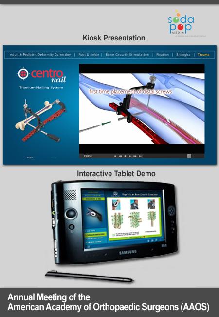 Sodapop Designed the Latest Interactive Tradeshow Kiosk Presentations for Orthofix