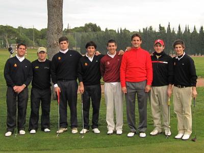 The A group with the best spanish amateur golfer plus Phil Kenyon and Michel Monnard