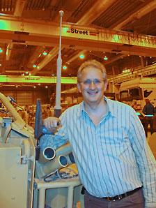 MP Andrew Bingham at Camp Bastion in Afghanistan came across two cranes manufactured by Street Crane.