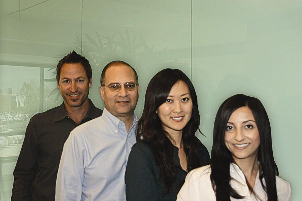 Creative Director Bryan Larkin, President Elliot Light, Director of Strategic Planning Jackie Kim and Director of Client Services Rita Kelly of L&A Marketing and Advertising.
