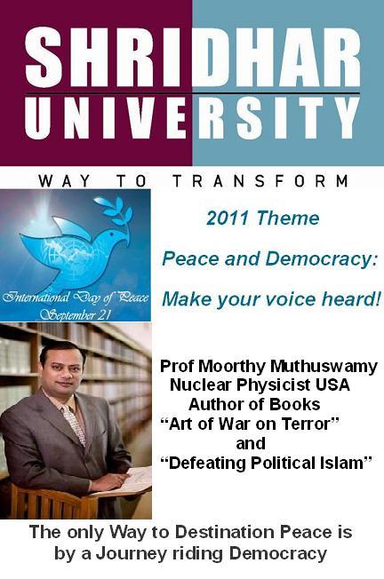 International Day of Peace Celebrated at Pilani Rajasthan Shridhar University