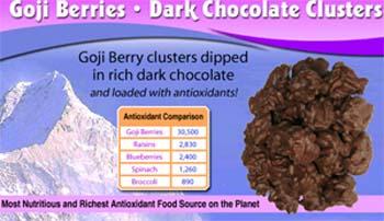 Goji Berries Clusters With Dark Chocolate Launched