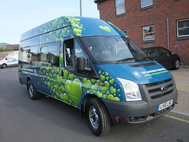 The Garwood Foundation Minibus, wrapped by Creative FX