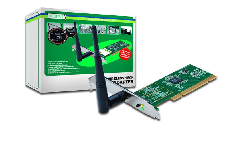 More speed on the net with Wireless LAN PCI adapters from DIGITUS®